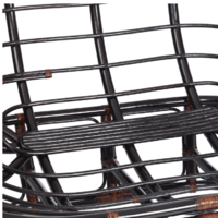 TetChair Mamasan 23/02 W с подушкой (античный черно-коричневый/оранжевый) Image #10