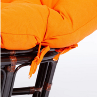 TetChair Mamasan 23/02 W с подушкой (античный черно-коричневый/оранжевый) Image #5