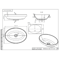 Belux Джаз 540 Эллипс (18, белый матовый/Solid Surface) Image #3