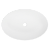 Belux Джаз 540 Эллипс (18, белый матовый/Solid Surface)