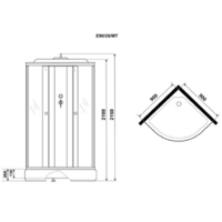 Niagara Eco E90/26/MT 90x90x215 Image #4