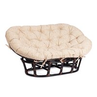 TetChair Mamasan 23/02 W с подушкой (античный черно-коричневый)