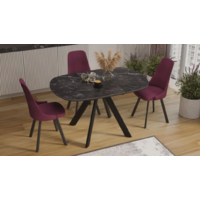 Трия Найтон Тип 1 раздвижной / 285832 (черный муар/керамика матовая/черный мрамор) Image #5