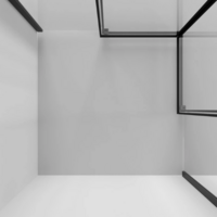 Niagara NG-6828-34BLACK 80x80x195 (черный матовый/прозрачное стекло) Image #3