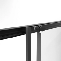 Niagara NG-6828-34BLACK 80x80x195 (черный матовый/прозрачное стекло) Image #4