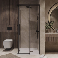 Niagara NG-6828-34BLACK 80x80x195 (черный матовый/прозрачное стекло) Image #11