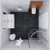 Saniteco SNT-803 90х90 без поддона (хром/прозрачное стекло) Image #5