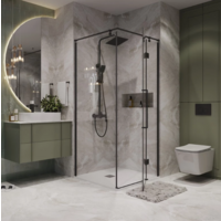 Niagara NG-6831-34BLACK 90x90x195 (черный матовый/прозрачное стекло) Image #12