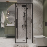 Niagara NG-6831-34BLACK 90x90x195 (черный матовый/прозрачное стекло) Image #11