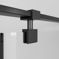 Niagara NG-6831-34BLACK 90x90x195 (черный матовый/прозрачное стекло) Image #6