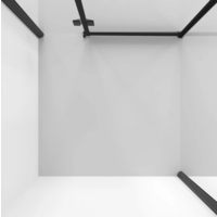 Niagara NG-6831-34BLACK 90x90x195 (черный матовый/прозрачное стекло) Image #2