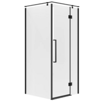 Niagara NG-6831-34BLACK 90x90x195 (черный матовый/прозрачное стекло)