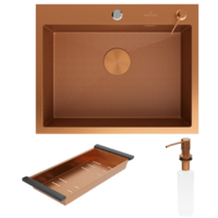 Roxen Snake 560220-60-BRS бронзовый/текстурная поверхность (с коландером и дозатором)