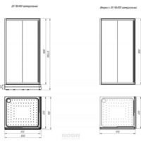 Radomir Дрим 90x100 / 1-09-6-0-0-1210 (прозрачное стекло) Image #3