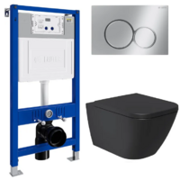 Lauter Nuremberg 21811B + 21901002 (черный, с кнопкой 219701E хром)