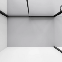 Niagara 90x100x195 NG-85-9AB-A100B-34 (черный матовый/прозрачное стекло) Image #7