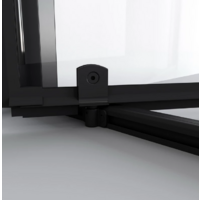 Niagara 90x100x195 NG-85-9AB-A100B-34 (черный матовый/прозрачное стекло) Image #2