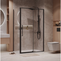 Niagara 90x100x195 NG-85-9AB-A100B-34 (черный матовый/прозрачное стекло) Image #12