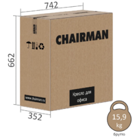 CHAIRMAN 500LT (ткань T черный/TW-01 черный) Image #3