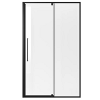 Niagara 120x90x195 NG-85-12AB-A90B-34 (черный матовый/прозрачное стекло) Image #2