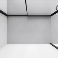 Niagara 120x90x195 NG-85-12AB-A90B-34 (черный матовый/прозрачное стекло) Image #7