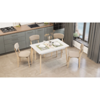 Трия Ливерпуль Тип 3 / Б-293 (белый матовый/натуральное дерево) Image #9