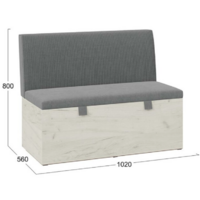 Трия Мальта прямая (дуб крафт белый/серый) Image #3