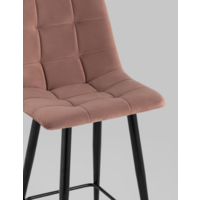 Stool Group Джанго полубарный / vd-django-b15 (велюр пыльно-розовый) Image #7