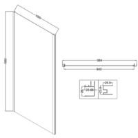 Niagara 120x100x195 NG-85-12AB-A100B-34 (черный матовый/прозрачное стекло) Image #13