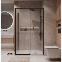 Niagara 120x100x195 NG-85-12AB-A100B-34 (черный матовый/прозрачное стекло) Image #9