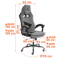 TetChair Arena metalBL (велюр, серый/черный, 29/35) Image #15