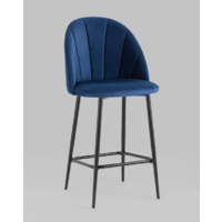Stool Group Логан полубарный / AV 413-Cb-08(PP) (велюр синий)