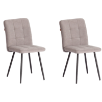 TetChair Medeo LT (велюр, серый/черный, 2 шт)