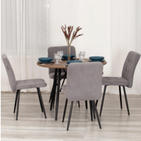 TetChair Medeo LT (велюр, серый/черный, 2 шт) Image #10