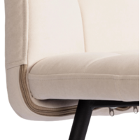 TetChair Medeo LT (велюр, молочный/черный, 2 шт) Image #8