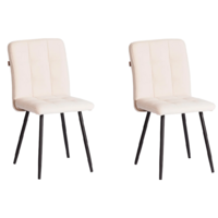 TetChair Medeo LT (велюр, молочный/черный, 2 шт)