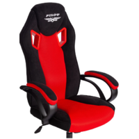 TetChair Pilot флок/ткань (черный/черный/красный) Image #7