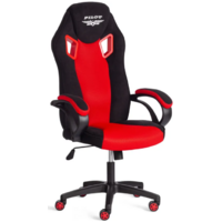 TetChair Pilot флок/ткань (черный/черный/красный)