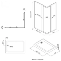 Triton Вента Голд А1 120х80 (прозрачный, без поддона) Image #10