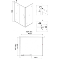 Niagara NG-62-9A-A100 90x100x195 Image #8
