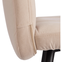 TetChair Medeo LT (велюр, бежевый/черный, 2 шт) Image #8