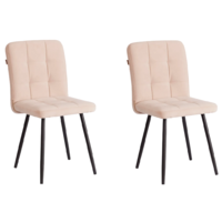 TetChair Medeo LT (велюр, бежевый/черный, 2 шт) Image #1
