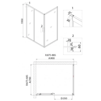 Niagara NG-62-9A-A70 90x70x195 Image #8