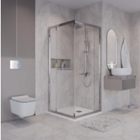 Niagara NG-6633-34 90x90x195 (хром/прозрачное стекло) Image #10