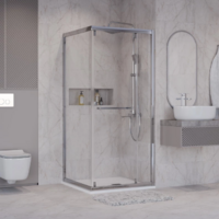 Niagara NG-6633-34 90x90x195 (хром/прозрачное стекло) Image #9