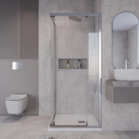 Niagara NG-6633-34 90x90x195 (хром/прозрачное стекло) Image #8