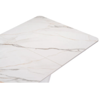 Woodville Бугун 120-160х80х77 / 532390 (белый мрамор с прожилками/белый) Image #7