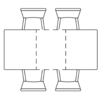 Woodville Бугун 120-160х80х77 / 532390 (белый мрамор с прожилками/белый) Image #8