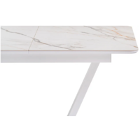 Woodville Бугун 120-160х80х77 / 532390 (белый мрамор с прожилками/белый) Image #6