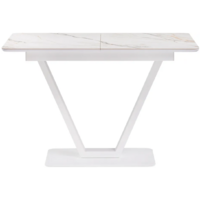 Woodville Бугун 120-160х80х77 / 532390 (белый мрамор с прожилками/белый) Image #2